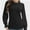 Black, variant on Long Sleeve Shirts Womens Pleated Business Casual Blouses with Smocked Cuffs