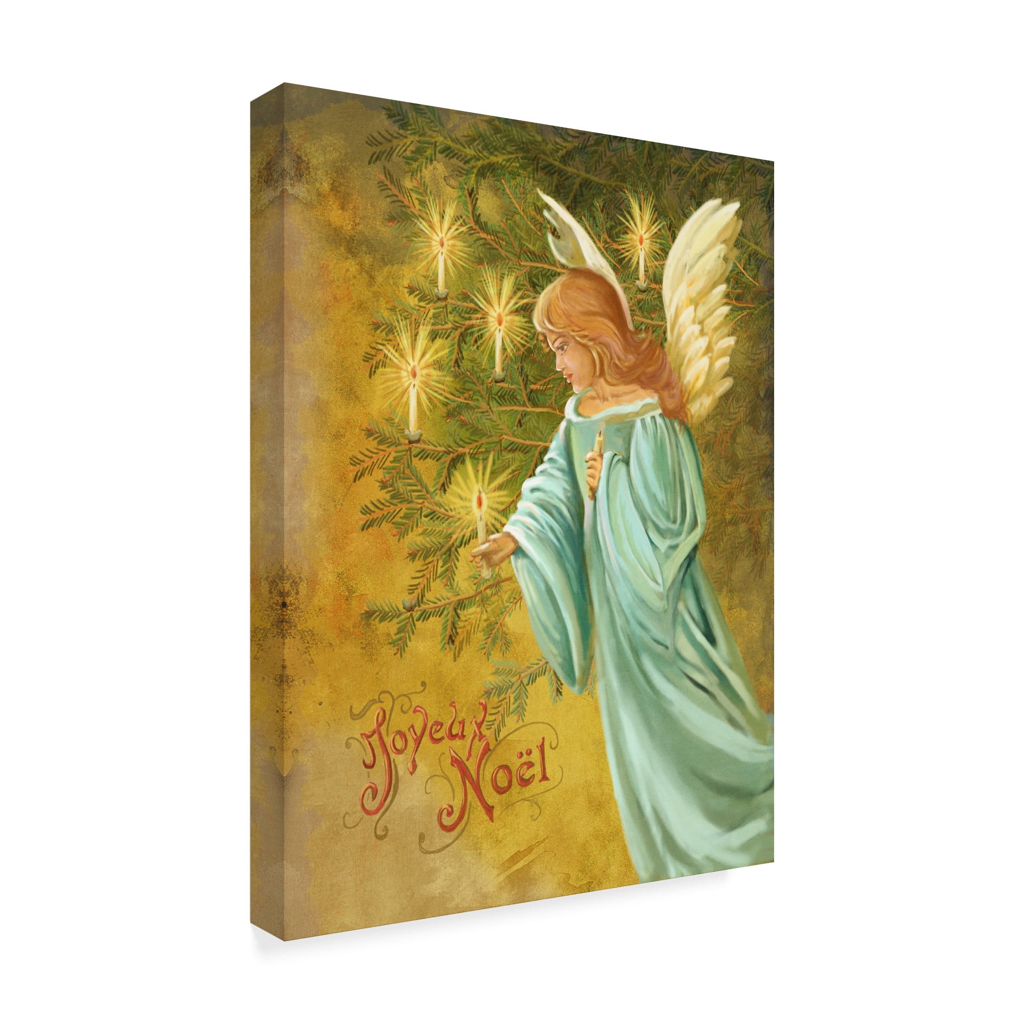 Trademark Fine Art 'Candle Lighting Angel' Canvas Art by Art Licensing Studio