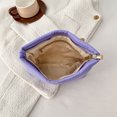 thumbnail image 3 of Bolso Mano Informal Cosméticos Aseo Sólida para Mujer () Púrpura, 3 of 9