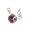 Pearl Pink/June, variant on July Austrian Crystal Birth Month Charm Set - Nickel-Free Charms with Birthstone-Colored Crystals & Engraved Month Tags, 12 Pack