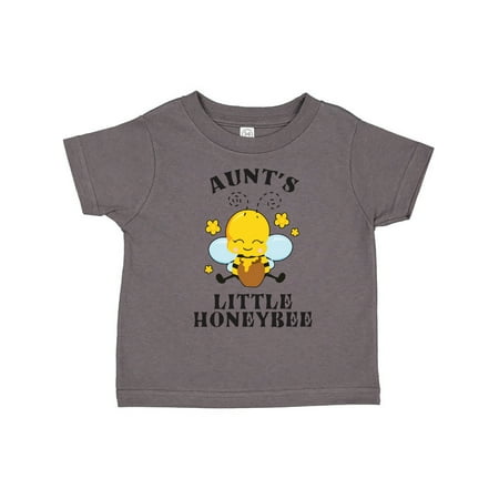 

Inktastic Cute Bee Aunt s Little Honeybee with Stars Gift Toddler Boy or Toddler Girl T-Shirt