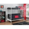 thumbnail image 1 of DHP Sammie Twin over Futon Metal Bunk Bed, 1 of 9