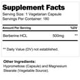 thumbnail image 3 of LongLifrNutri Berberine HCL 500 mg - 180 Vegetarian Capsules, Digestive Supplement for Overall Well-Being, 3 of 7