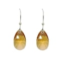 thumbnail image 4 of Juego de aretes y cadena ZVEZDA con dije en forma de hoja plata mexicana ley .925 Topacio, 4 of 4