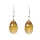 thumbnail image 4 of Juego de aretes y cadena ZVEZDA con dije en forma de hoja plata mexicana ley .925 Topacio, 4 of 4