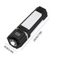 thumbnail image 3 of EUDIDV Portable Flashlight Outdoor Multi-function Folding Magnetic Absorption Rechargeable Flashlight Three-in-one Portable Camping Lamp Durable Torch Bright, 3 of 7