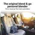 thumbnail image 3 of Hamilton Beach Personal Blender for Smoothies with Travel Lid, 14 oz, Monaco Blue, 3 of 9