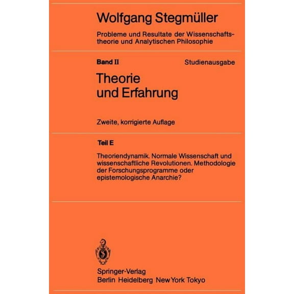 Theoriendynamik Normale Wissenschaft Und Wissenschaftliche Revolutionen Methodologie Der Forschungsprogramme Oder Episte, (Paperback)