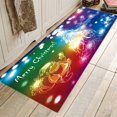 thumbnail image 2 of OUSITAID Christmas Mats and Rugs Flannel Fabric Non Slip Rubber Backing Absorbent Bath Rug Home Kitchen Floor Mat, 2 of 4