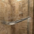 thumbnail image 2 of DreamLine Charisma 34 in. D x 60 in. W x 78 3/4 in. H Frameless Bypass Shower Door in Brushed Nickel and Center Drain Biscuit Base, 2 of 16