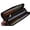 Burgundy, variant on Ladies Genuine Leather Zip-Around Long Credit Card Wallet