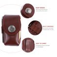 thumbnail image 3 of OULII Golf Tee Bag Pouch 1Set Brown Pu For Organizing Golf Tools, 3 of 7