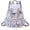grey, variant on Polka Dot Fabric Daypack Ruffle Lace Accents Backpack White 32cm 1Pc
