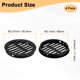 thumbnail image 3 of Uxcell Paquete de 4 Respiraderos Redondos de Soffit, 80mm/3.1 Pulgadas, Cubierta de Respiraderos de Aire Plásticos Circulares para Baño Hogar/ Oficina/Cocina/Armario/Guardarropa [Negro], 3 of 6