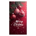 thumbnail image 5 of JHEHF Christmas Door Cover 35 x 79 Inch Snowflake Merry Christmas Background Banner Fabric Waterproof Front door Festive Party Home Decor Hanging Cover, 5 of 6