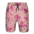 thumbnail image 4 of Disketp Men'S Swim Trunks Hawaiian Breathable Surf Beach Swimsuits Mesh Lining Beach Shorts With Pockets-Girl Butterfly, 4 of 9