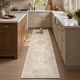 thumbnail image 3 of FEELHOME 2'x8' Runner Rug Machine Washable Soft Vintage Distressed Non Slip Carpet for Living Room Bedroom Dining Room Taupe, 3 of 6