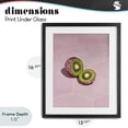 thumbnail image 4 of Stupell Industries Contemporary Pink Glimmer Kiwi Black Framed Print Under Glass, 13 x 16, by LISH Creative, 4 of 8