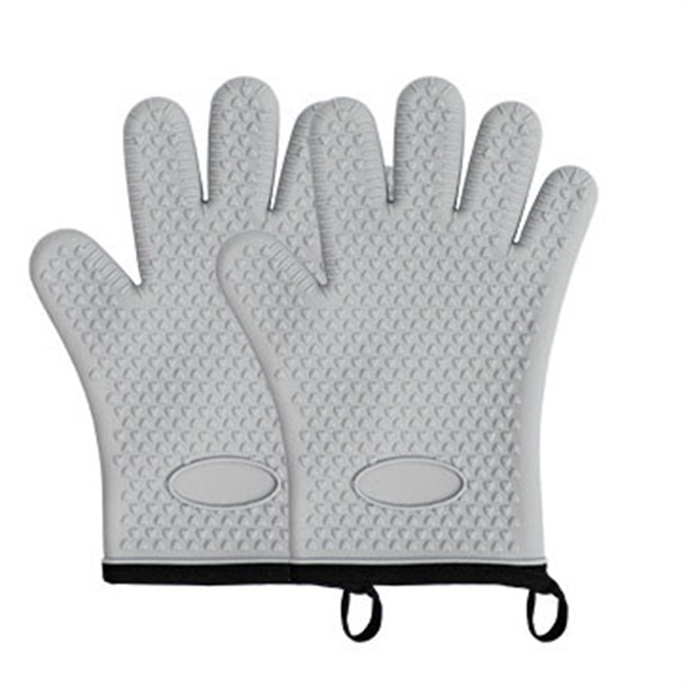 Silicone Smoker Oven Gloves Extreme Heat Resistant BBQ GlovesHandle