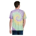 thumbnail image 2 of Port & Company Men's Tie-Dye Cotton Short Sleeve T-Shirt Mint Rainbow X-Large, 2 of 3
