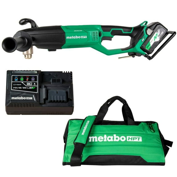 Metabo Hpt 36V Multivolt Cordless 1/2 In High Power Right Angle Drill Kit