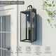 thumbnail image 2 of Lámpara de pared exterior Pia Ricco, 46 cm, impermeable, color negro mate, 2 of 8