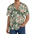 thumbnail image 3 of Xecao offers the Palm Trees and Tropical for Men's Casual Short-sleeved Shirt, a button-up collared shirt with a pocket, perfect for beach vacations and yacht travel in the 4X-Large size., 3 of 7