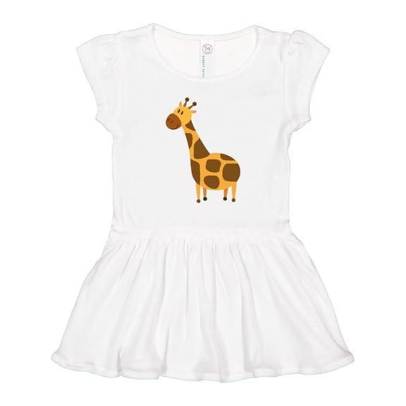 Inktastic Giraffe Jungle Zoo Animal Girls Toddler Dress