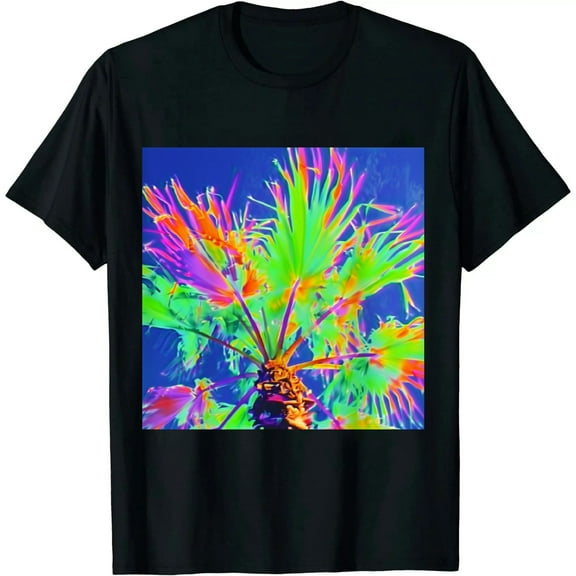 Art Neon Print Women T-Shirt