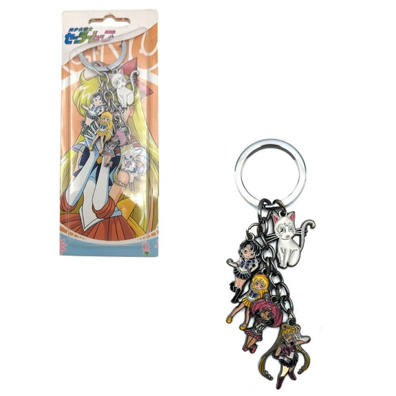 Sailor Moon Pluto & Artemis - Sailor Moon 1" Keychain 5 pc. Pendant