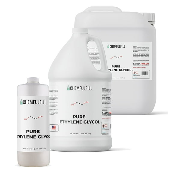Chemfulfill Ethylene Glycol - Highly Pure EG (Pint (16 fl oz))