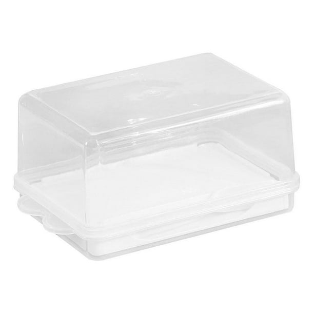 Butter dishes plastic butter storage box container transparent enlarged