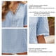 thumbnail image 5 of Camiseta con cuello en V para mujer,Camiseta de manga corta para mujer Camiseta con cuello en V de verano Top de encaje de verano para mujer Características de vanguardia, 5 of 6