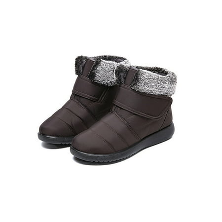 

Gomelly Women Winter Warm Plush Lined Snow Ankle Boots Comfortable Outdoor Anti Slip Shoes