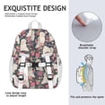 thumbnail image 5 of Shih Tzu Dog and Flower Floral Backpack for School,Cute School Bag,Schoolbag with Adjustable Shoulder Straps & Padded Back,15"x11.42"x5.5", 5 of 6