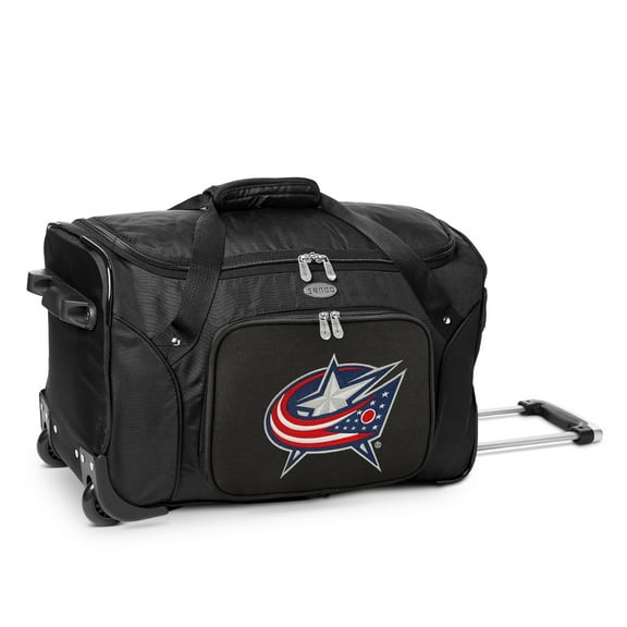 MOJO Black Columbus Blue Jackets 22" 2-Wheeled Duffel Bag