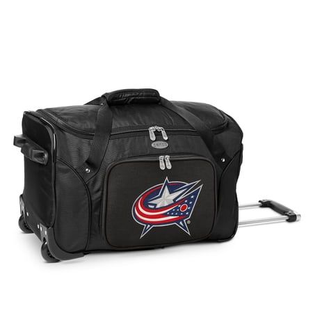 MOJO Black Columbus Blue Jackets 22 2-Wheeled Duffel Bag