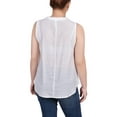 thumbnail image 3 of NY Collection Missy Sleeveless Blouse With Eyelet Insets, 3 of 4