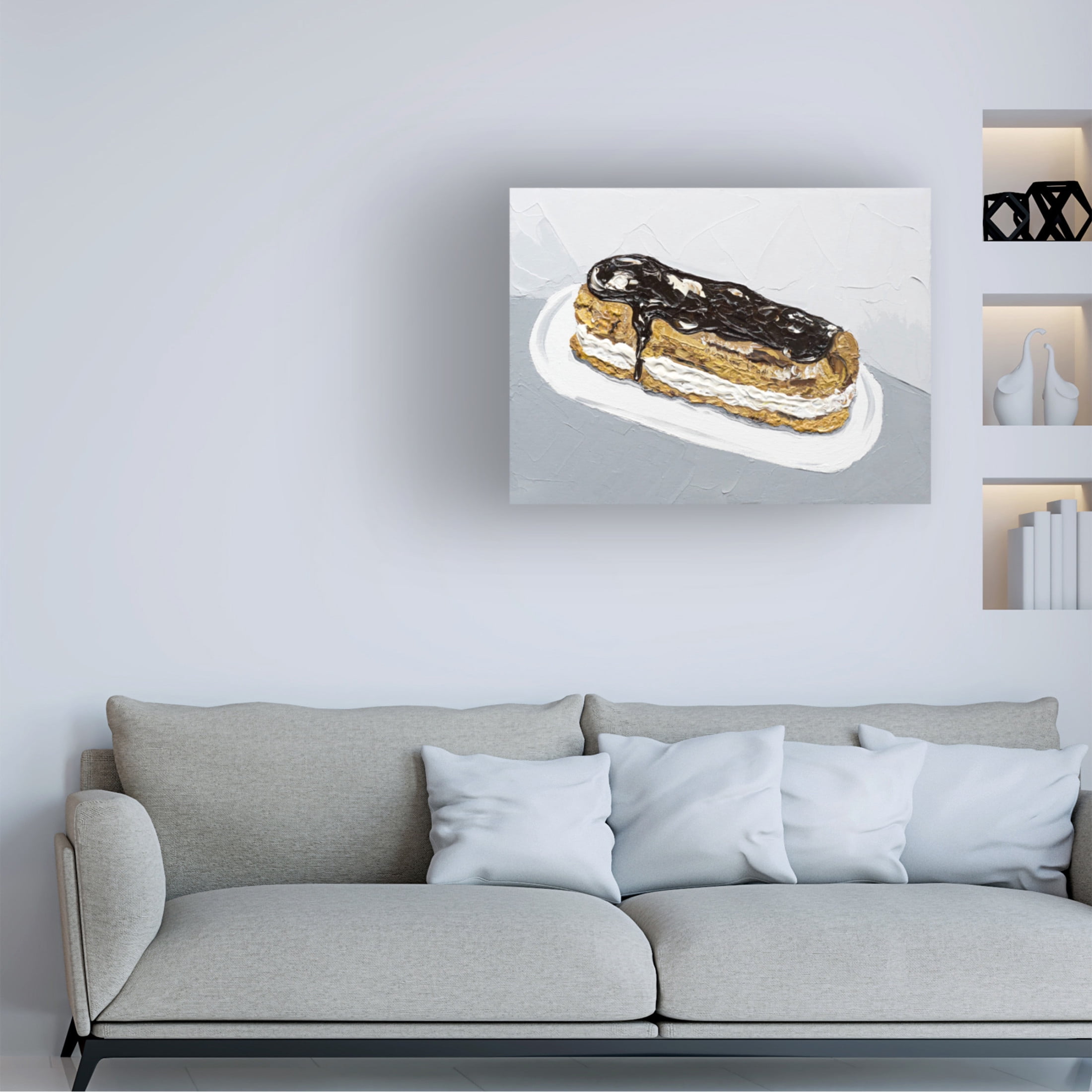 Trademark Fine Art Alice Straker Chocolate Eclair Canvas Wall Art