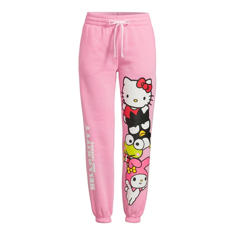 Hello Kitty and Friends Juniors' Fleece Jogger Pants, Sizes Hello Kitty and Friends Juniors' Fleece Jogger Pants, Sizes