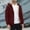 #Wine, variant on DPTALR Men's Solid Color,Long Sleeve,Zip Up,Hoodless Casual Sweatshirt Jacket,Wine,L