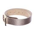 thumbnail image 2 of INC International Concepts Women’s Textured Shiny Square Buckle Belt, Pewter, X-Large, 2 of 2