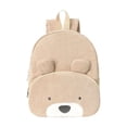thumbnail image 2 of Tarmeek Cute Bear Corduroy Mini Backpack, Soft Cute Daypack for Daily Use, Lightweight Casual Bookbag Small Backpack with Adjustable Strap, Durable Compact Daypack for Travel Shopping, 31x24x10cm, 2 of 7