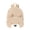 Khaki, variant on Corduroy Bear Backpack, Cute Bears Face Backpacks, Lightweight Soft Daypack, Animal Themed Daybag for Travel Camping Hiking Picnic Office Supplies