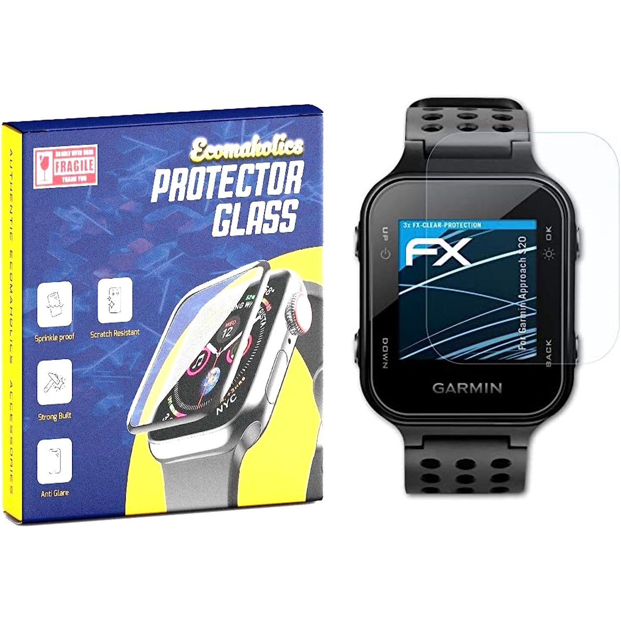 E 4 Pack compatible with Garmin Approach S20 Screen protector