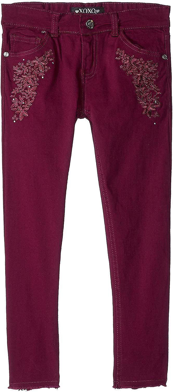 girls burgundy jeans