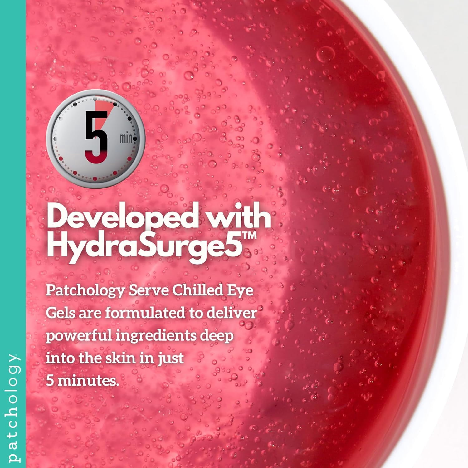 Patchology Serve Chilled Rose Eye Masks Gel, 15 Pack