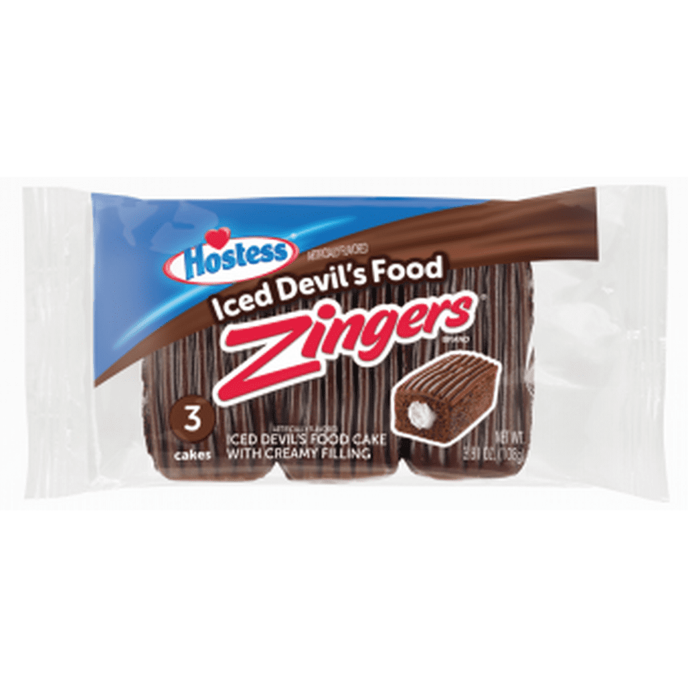 Hostess Chocolate Zingers Devil's Food Snacks, 3.81 oz