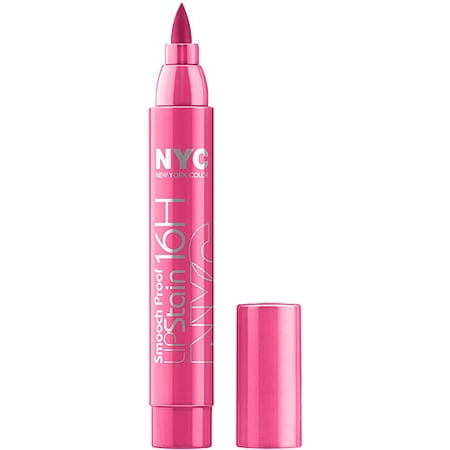 NYC Smooch Proof 16HR Lip Stain, 493 Champagne Stain, 0.1 fl oz