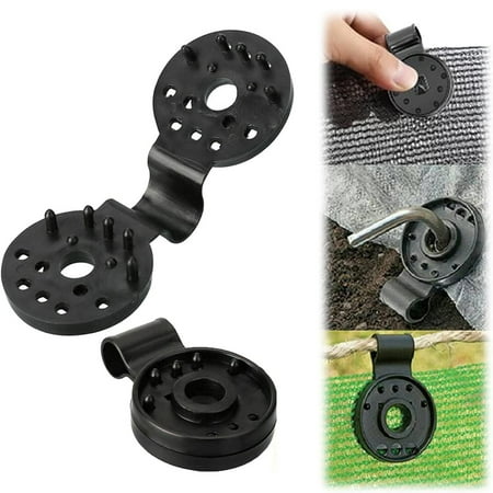 

ZBFJINX Shade Cloth Plastic Clips Windproof Awning Clips Greenhouse Shade Cloth Fixing Clips Tent Clip Accessories For Garden Net Shade Net (Black 50pcs)